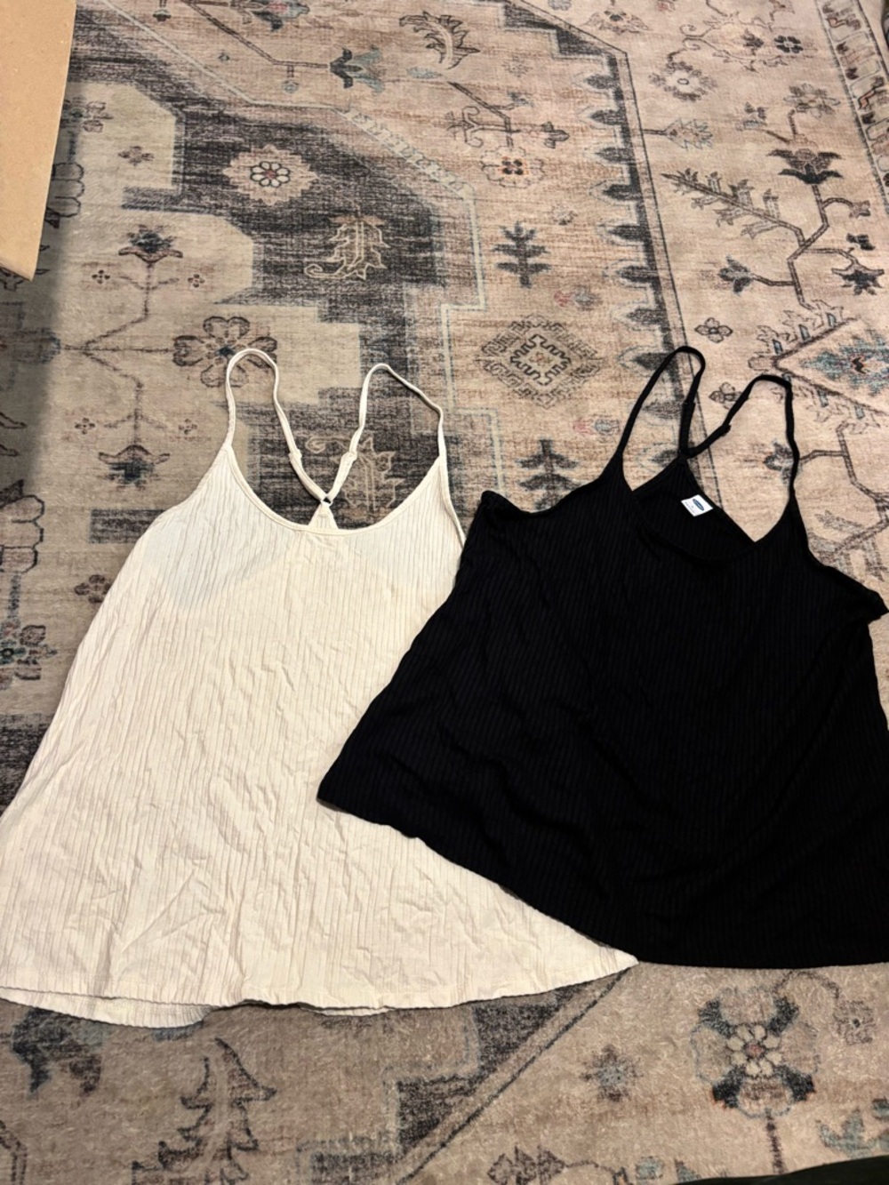 Set of 2 - Women’s Ribbed Spaghetti Strap Tank Tops